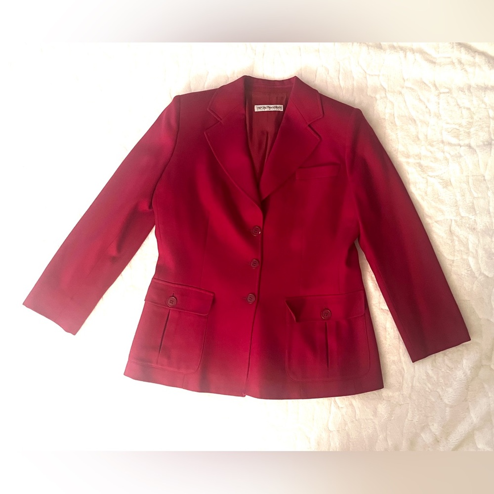 Emporio Armani Red Blazer size S